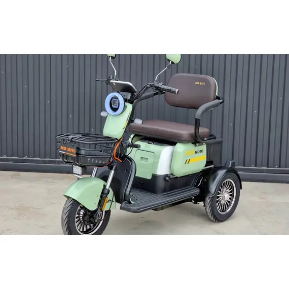 Електротрицикл триколісний SOKMOTO X3 PRO 2025 1500W (Світло-зелений), image 