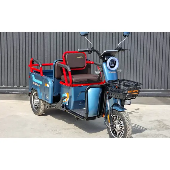 Электротрицикл трехколесный SOKMOTO X3 МАХ 2025 2000W (Серый), фото , изображение 3