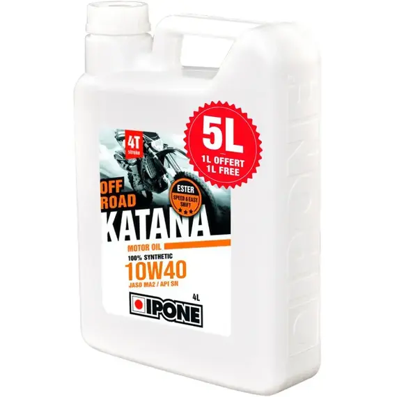 Моторне мастило IPONE OFF Road Katana 10W40 5л, image 