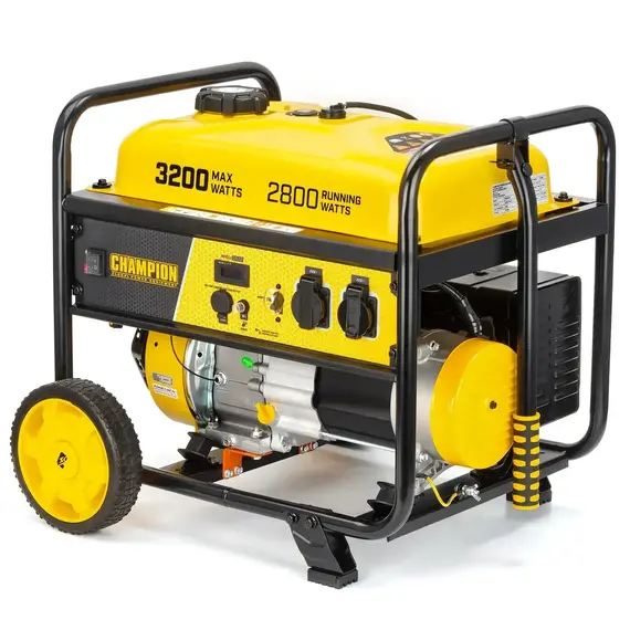 Генератор Champion 3,2 кВт открытого типа, однофазный (230 В), 3 кВт, фото , изображение 2