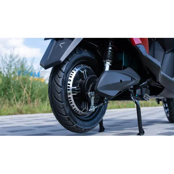 Электроскутер Forte Leon (красно-черный), фото , изображение 15