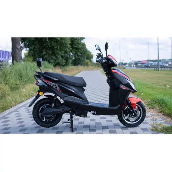 Электроскутер Forte Leon (красно-черный), фото , изображение 2