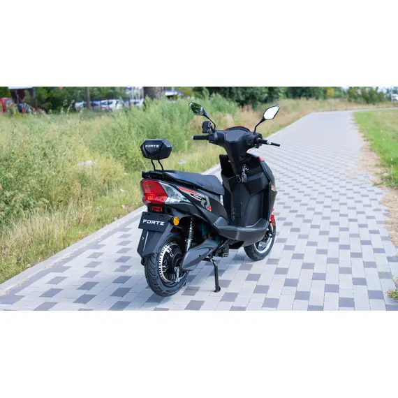 Электроскутер Forte Leon (красно-черный), фото , изображение 3