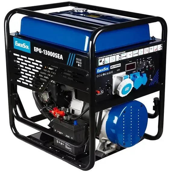 Генератор бензиновый EnerSol EPG-13000SEA 13,0 кВт, однофазный (230 В), 13 кВт, фото 