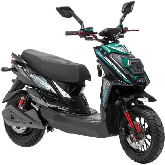 Електроскутер Corso Hurrican HR (синій з чорним) 2500W, image 