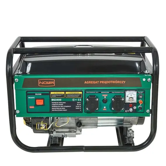 Генератор бензиновый NOWA BG3400, однофазный (230 В), 3.5 кВт, фото , изображение 3