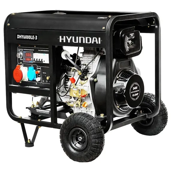 Дизельний генератор Hyundai DHY 6000LE-3, image 