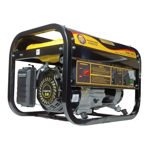 Генератор бензиновий Forte FG3800 PRO 3 кВт, однофазний (230 В), 3 кВт, image _ab__is.image_number.default