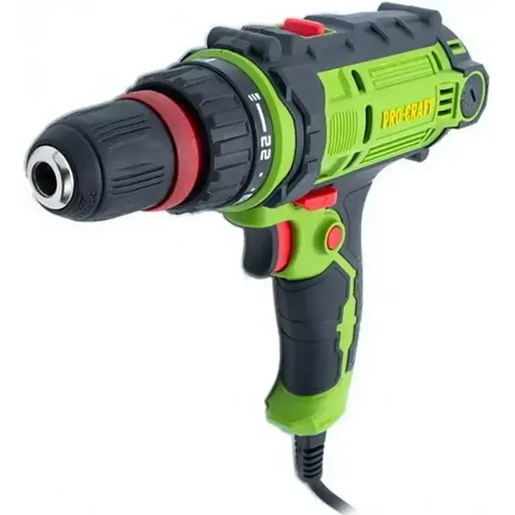 Дрель-шуруповёрт сетевой ProCraft PB-800 800Вт 220В 0-800об/мин ключевой патрон 13мм реверс регулировка скорости, фото 