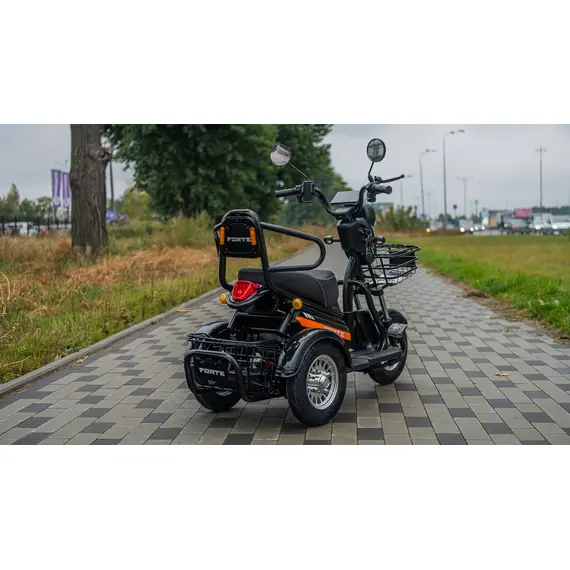 Электроскутер Forte S1-P600 (Черный), фото , изображение 3