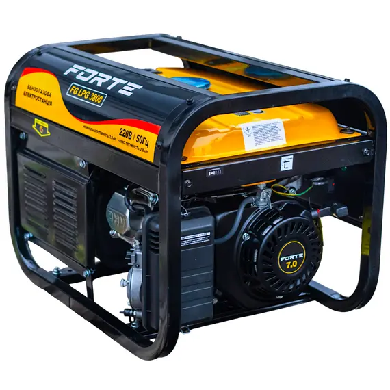 Генератор комбинированный (газ/бензин) Forte FG LPG 3800, фото , изображение 5