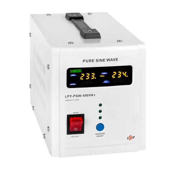 Источник бесперебойного питания LogicPower LPY-PSW-500VA+ 12V 350Вт правильная синусоида 5A/10A, фото , изображение 3