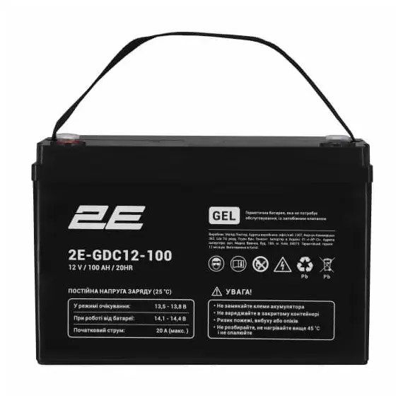 Акумулятор 2E GDC 12V 100Ah GEL, image _ab__is.image_number.default
