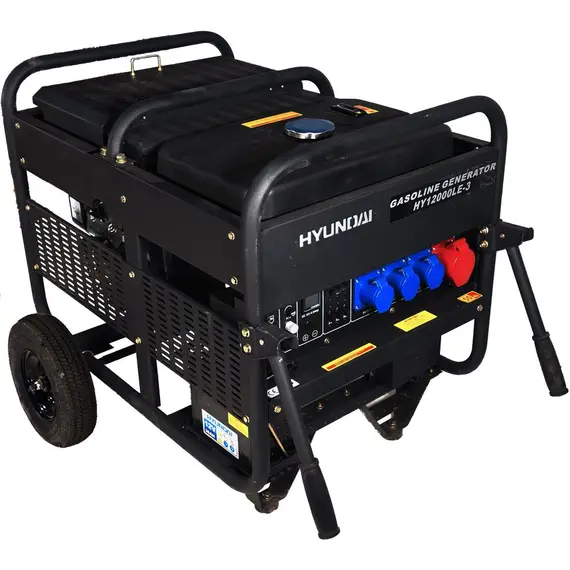 Бензиновый генератор Hyundai HY 12000LE-3, фото 