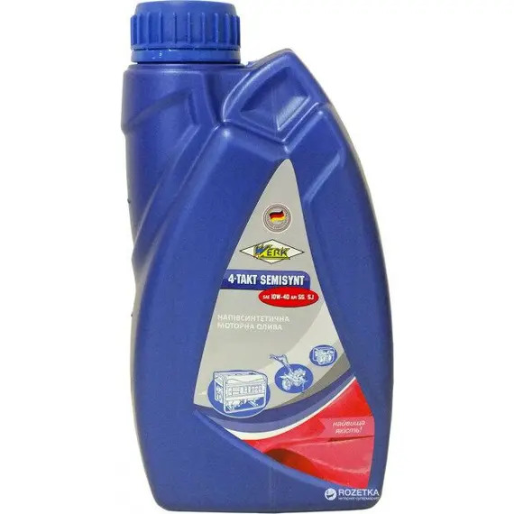 Олива Werk SEMISYNT API SG/CD SAE 10W-40 1 л, image 