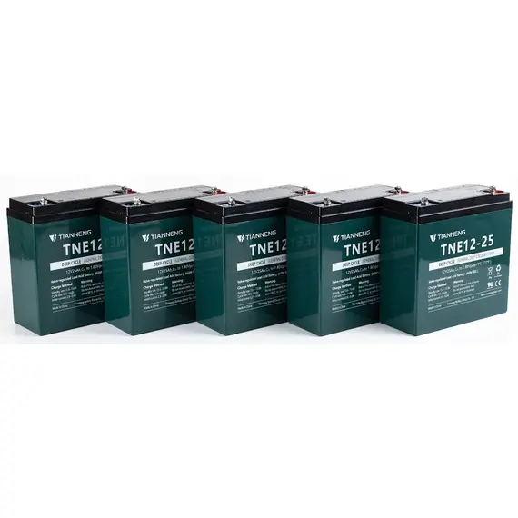 Комплект акумуляторів Tianneng TNE12-25 60V 25Ah (5×12V), image 