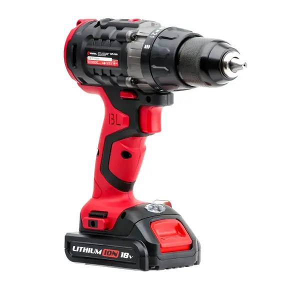 Дриль-шурупокрут акумуляторний  INTERTOOL WT-0331 з безщітковим двигуном 20 В, 50 Nm, 0-400/0-1500 об/хв, 1,5-13 мм, літій-іон, 2x2.0 Ач, ЗП, кейс, image _ab__is.image_number.default