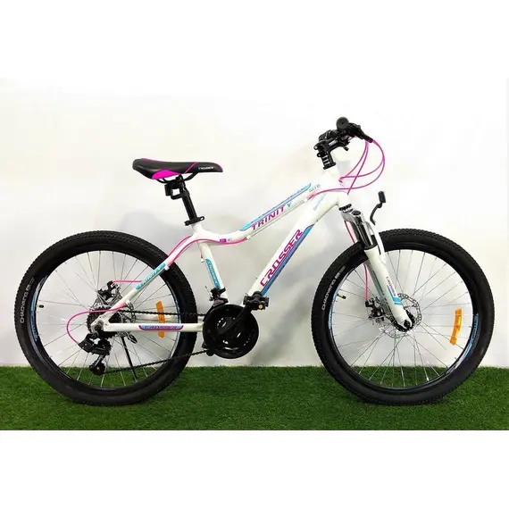 Велосипед Crosser Trinity / рама 17" (біло-рожевий/сіро-рожевий), image 