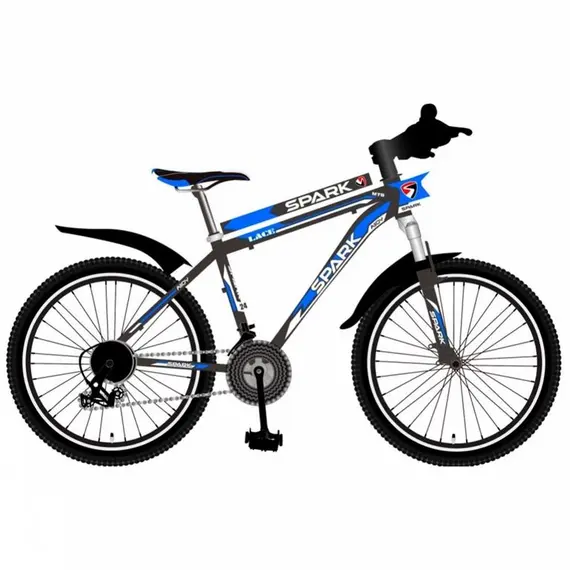 горный подростковый велосипед Spark Lace 24" (2020) / рама 15" (серо-красный) (LD24-15-21-004), фото 