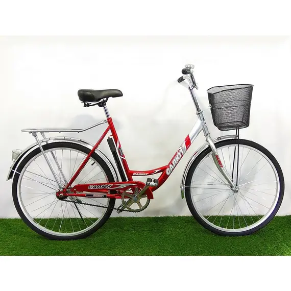 Велосипед Салют F5-Lady 28" / рама 17" сіро-зелений/сіро-чорний/сіро-синій/сіро-червоний, image _ab__is.image_number.default