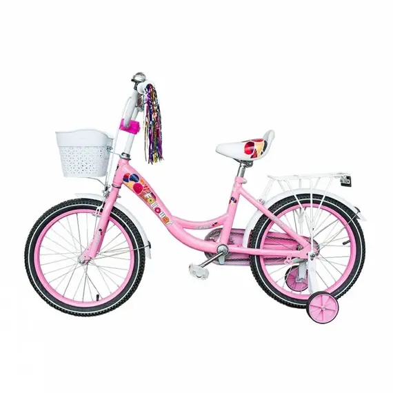 городской дорожный детский велосипед Spark Kids Follower 16" (2020) / рама 9" (бело-розовый) (TV1601-003), фото , изображение 2